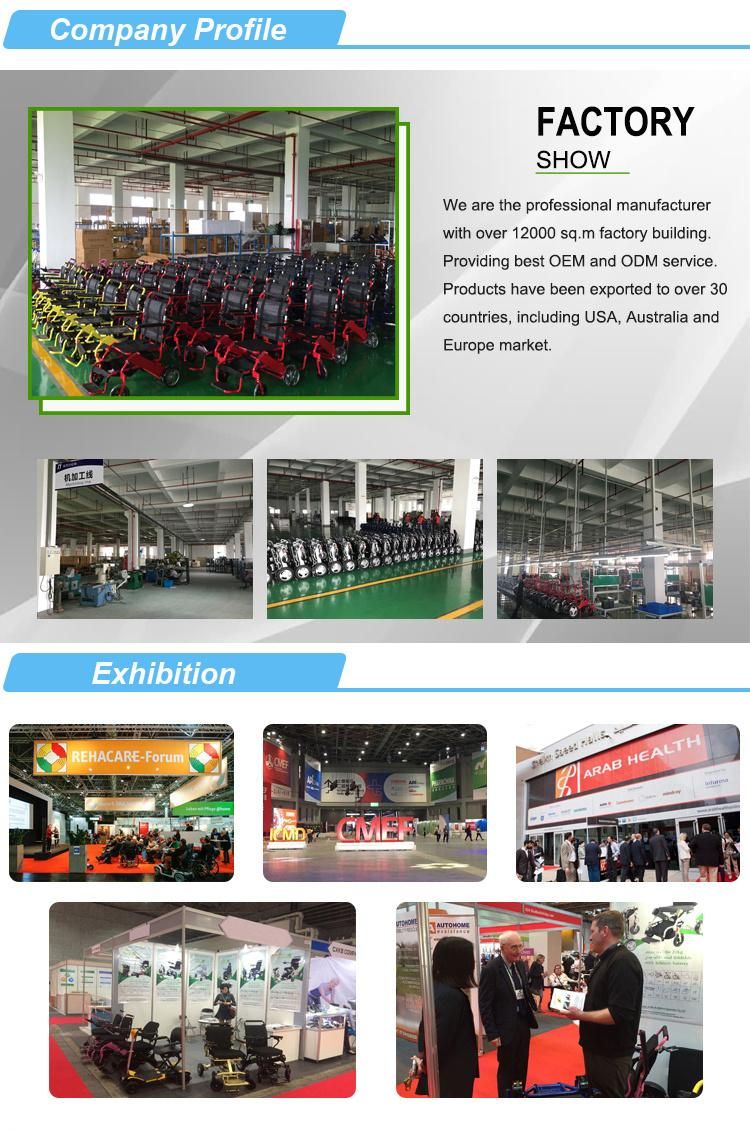 Travel Aluminum Foldable Lightweight Power Wheelchair
