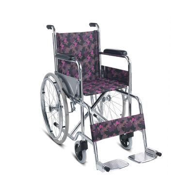 Pediatric Medical Equipment Standard Cheap Manual Steel Folding Children Wheelchair