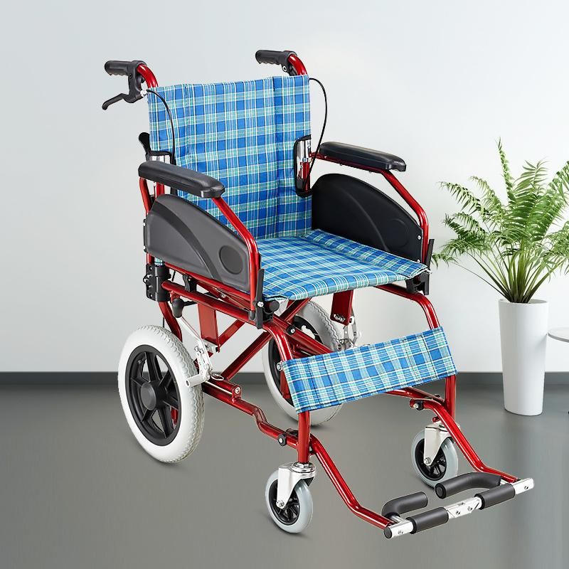 Hq900L High Quality Medical Manual Lightweight Fordable Wheelchair for Disable
