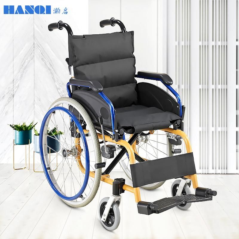 Hanqi Hq907L-36 High Quality Manual Lightweight Fordable Wheelchair for Disable