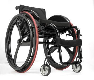 Ergronomic Handle Legrest Adjustable Manual Wheelchair