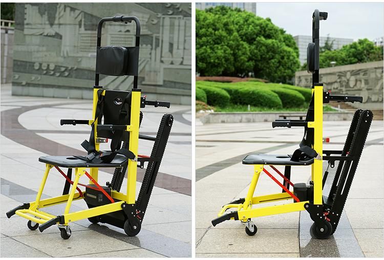 160kg Loading Folding Electric Manual Stair Climbing Wheelchair