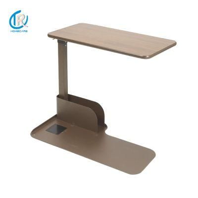 Overbed Table -Djustable Height Left Side Seat Lift Chair, Walnut