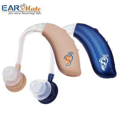 Blue Color Rechargeable Hearing Aids Earsmate Affordable Price