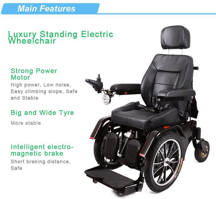 Adjustable Seat Height Handicapped Electric Wheelchair Saudi Arabia
