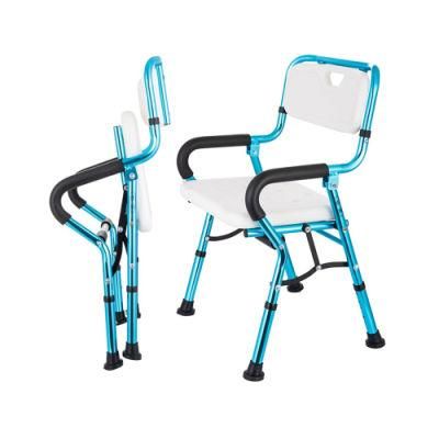 Home Care Bathroom Safety Equipment Medical Adjustable Aluminum Shower Chair