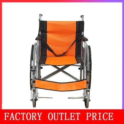 Hot Sale Aluminium Alloy Light Weight Non Electric Folding Manual Wheelchair