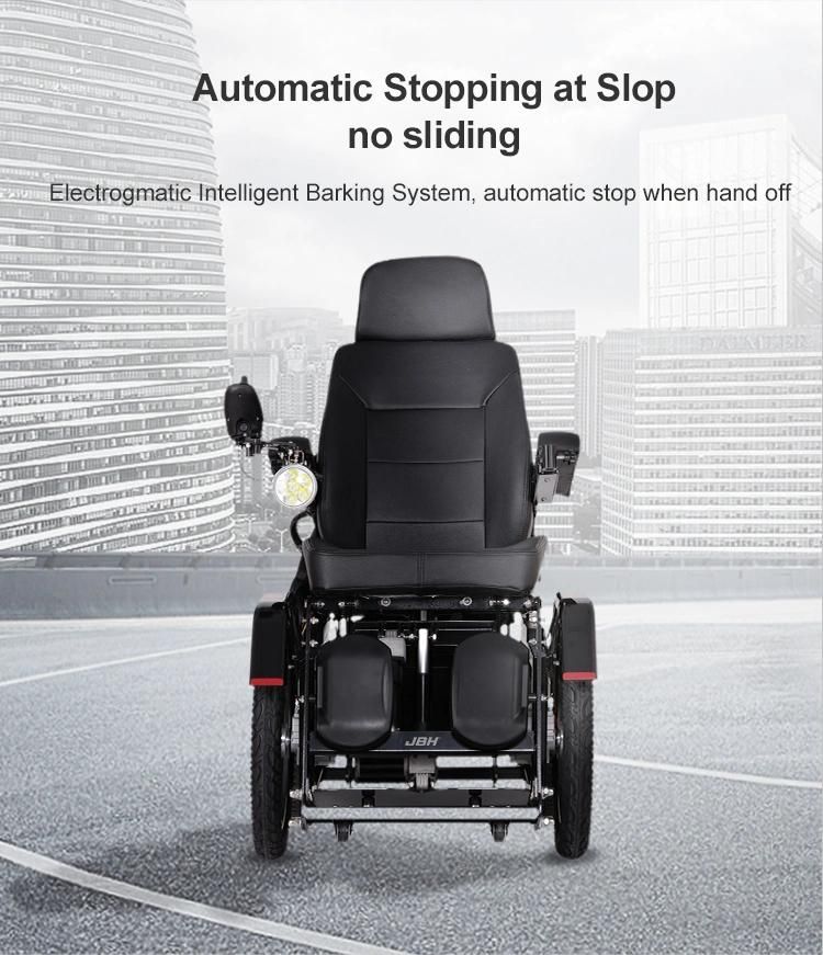 New Steel Handicapped Automatic Power Electric Standing Wheelchair
