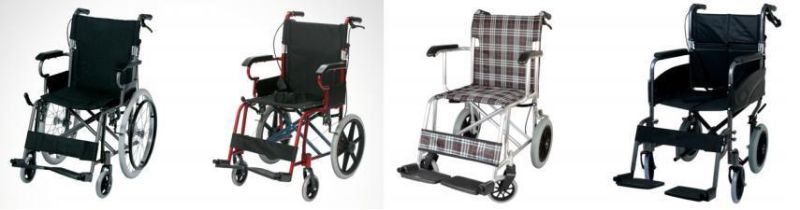 Wheel Chair Folding Aluminum Steel Wheelchair for Elderly and Disabled Adults with Cheaper Price