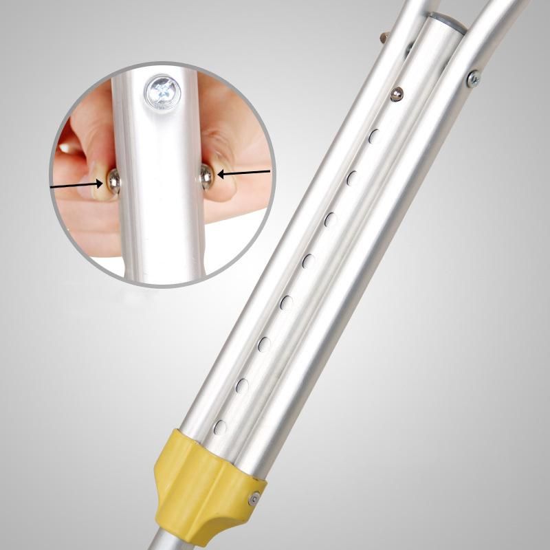 Cheaper Type Medical Adjustable Underarm Aluminum Crutches