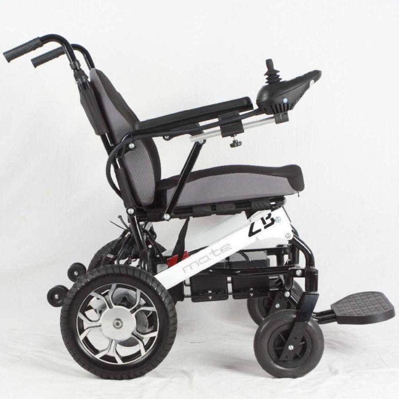 Lightweight Compact Portable Folding Handicapped Automatic Power Electric Wheelchair