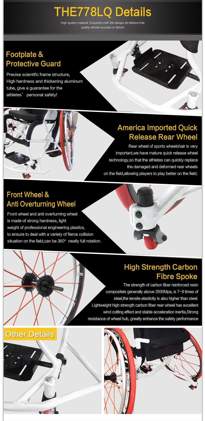Topmedi High End Aluminum Outdoor Manual Sports Basketball Wheelchair