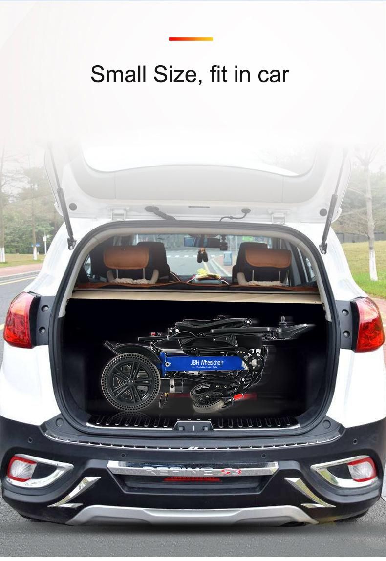 Jbh Hot Selling Comfortable Seating Electric Power Wheelchair with Lithium Battery