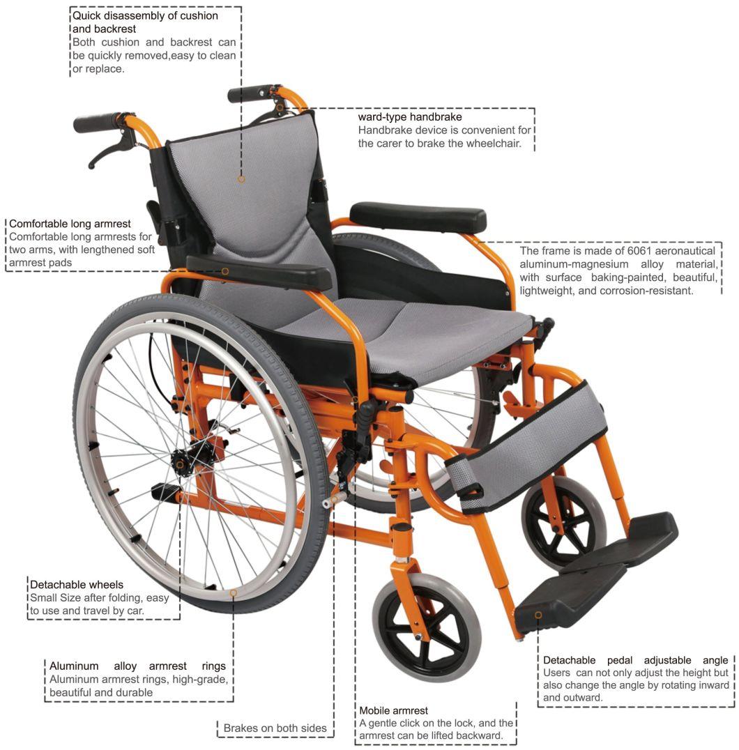 Foinoe Ce Certificated Arm Driving Standard Manual Wheelchair
