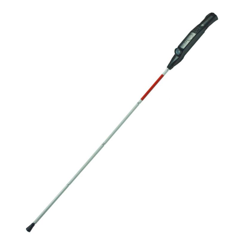 Thickened Aluminum Alloy Blind Old Guide Cane with Fluorescent Warning