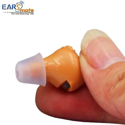 Mini Rechargeable Hearing Loss Hearing Aid Wearing in Ear