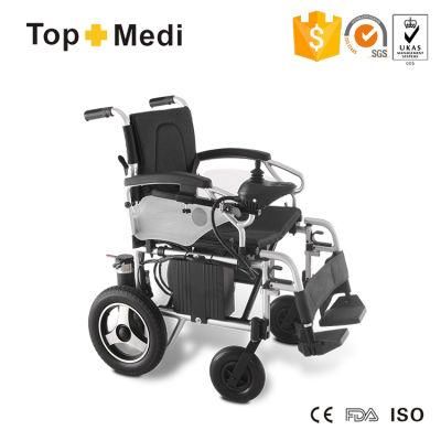 Medical Health Care Product PU Wheel Foldable Power Electric Wheelchair