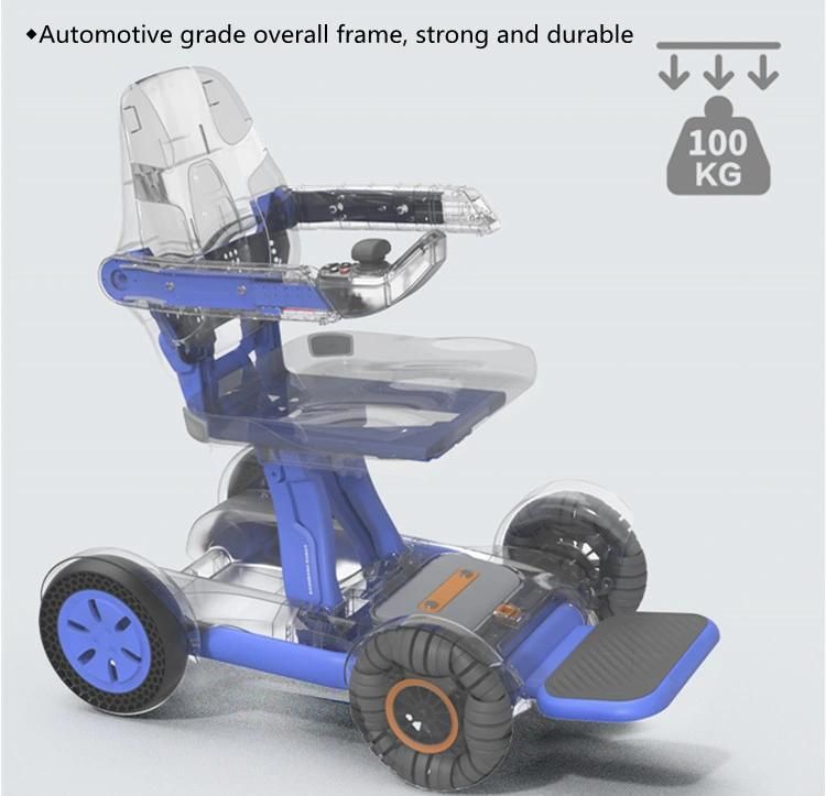Factory Manufacturer Sale Light Weight Foldable Automatic Electric Wheelchair for The Disabled