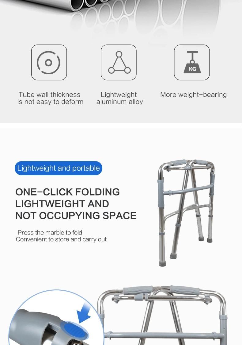 Hanqi Hq213L High Quality Folding Walker for Patient