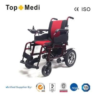 2020 Disabled Elderly Foldable Power Lightweight Wheelchair with Domestic Controller