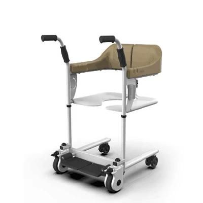 Home Care Products Multifunction Transfer Commode Wheelchair for Elderly