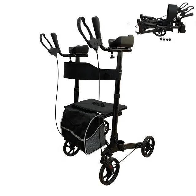 Lightweight Medical Walker Rollator with Seat and Brakes