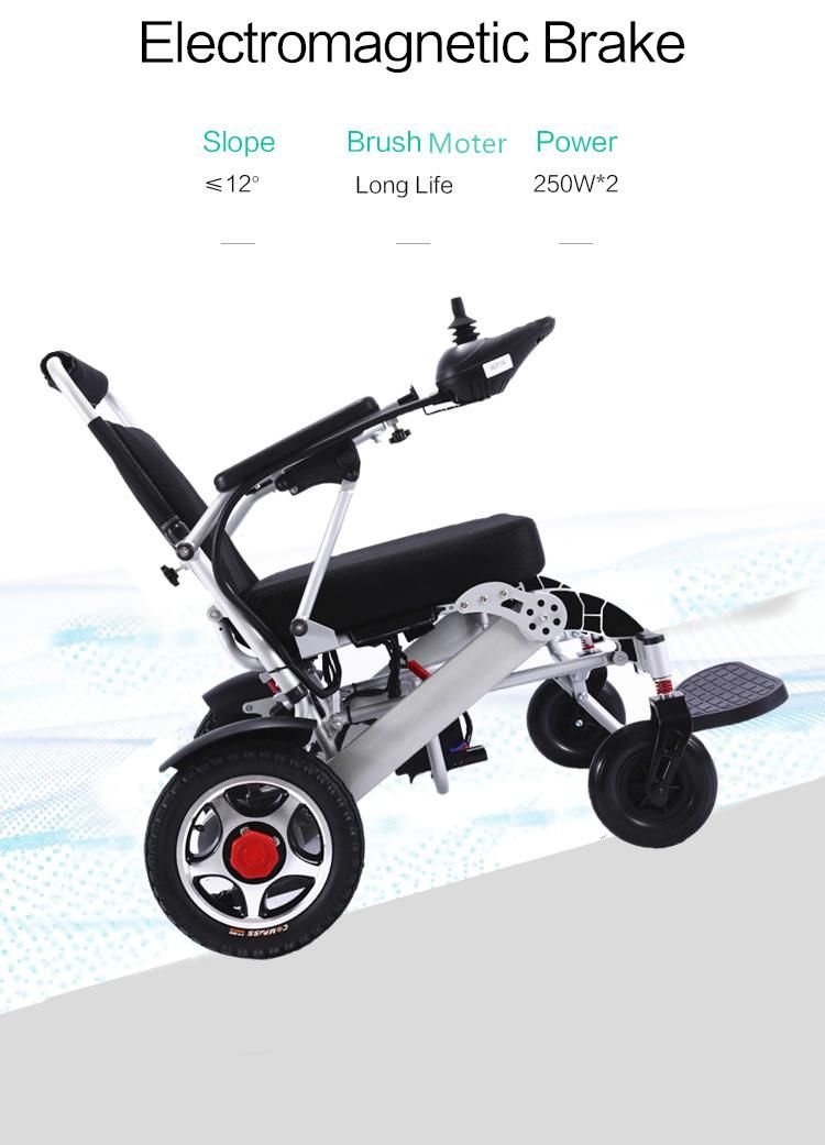 Lightweight Folding Power Wheelchair with Lithium Battery