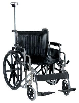 Manual Wheelchair with Infusion Stand