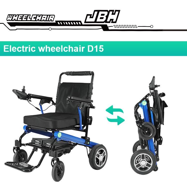 Lightweight Folding Electric Wheelchair with Adjustable Recline Back