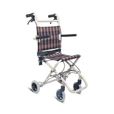 Aluminum Lightweight Portable Travel Transit Airplane Wheelchair for Disabled