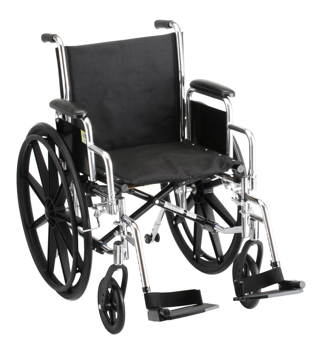 OEM High Quality Handicapped Hospital Folding Manual Lightweight Wheelchair