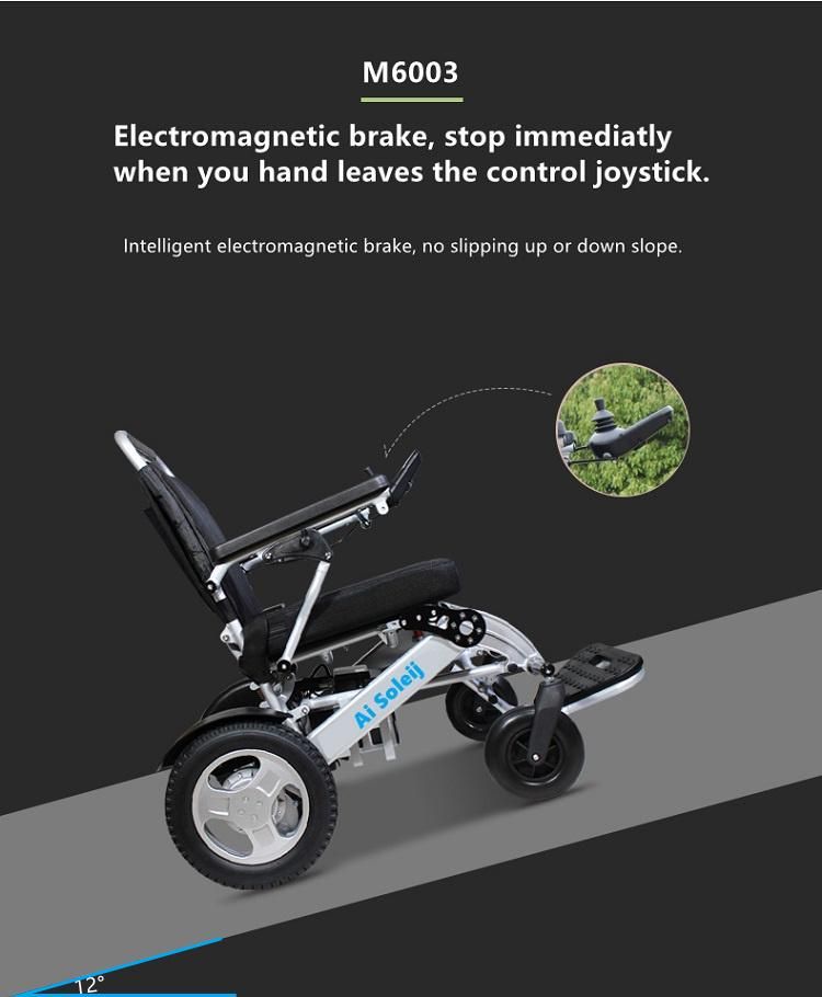 2021 Intelligent Folding Handicap Elektrorollstuhl Lightweight Electric Wheelchair