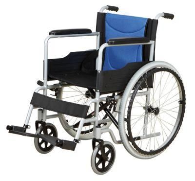 Customized Simple Hospital Emergency Patient Ordinary Folding Wheelchair