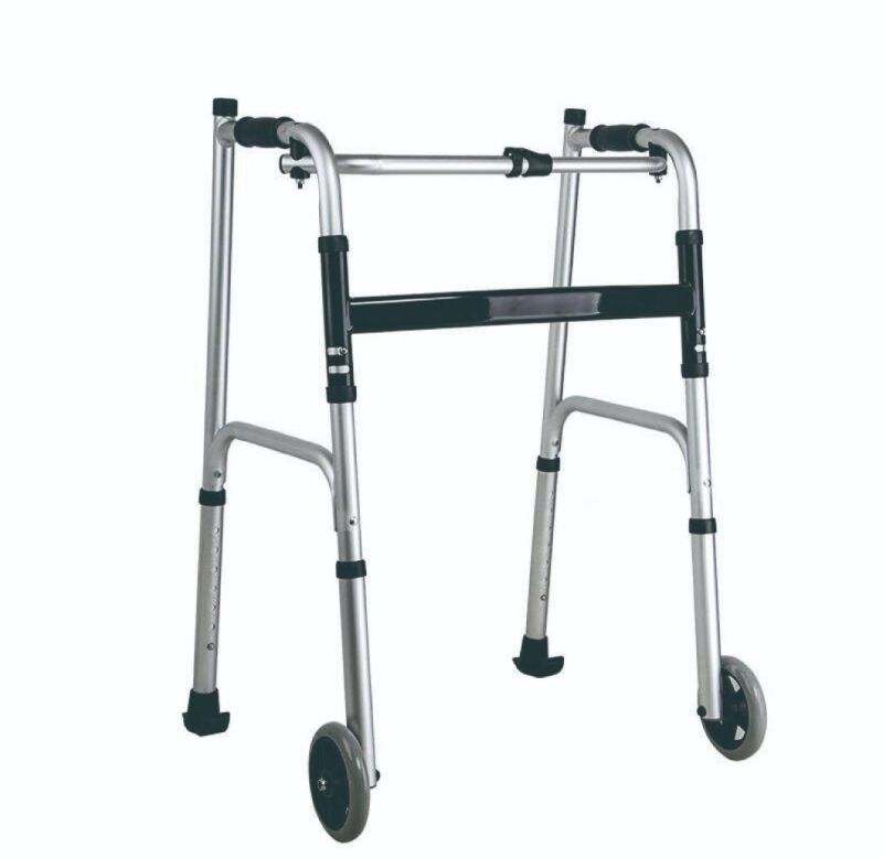 Rollator Walker Foldable Forearm Support Aluminum Walker with Wheels