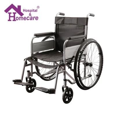 Lightweight Portable Handicapped Steel Wheelchair for Disabled