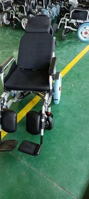 Painted Steel Folding Active Foldable Handicapped Electric Wheelchair Motor for Disabled People