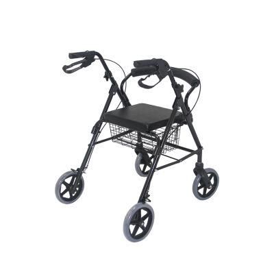 High Quality Foldable Elderly Care Multi-Function Rollator Walker with Seat