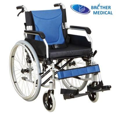 Aluminum Alloy Light Weight Non Electric Foldable Manual Wheelchair