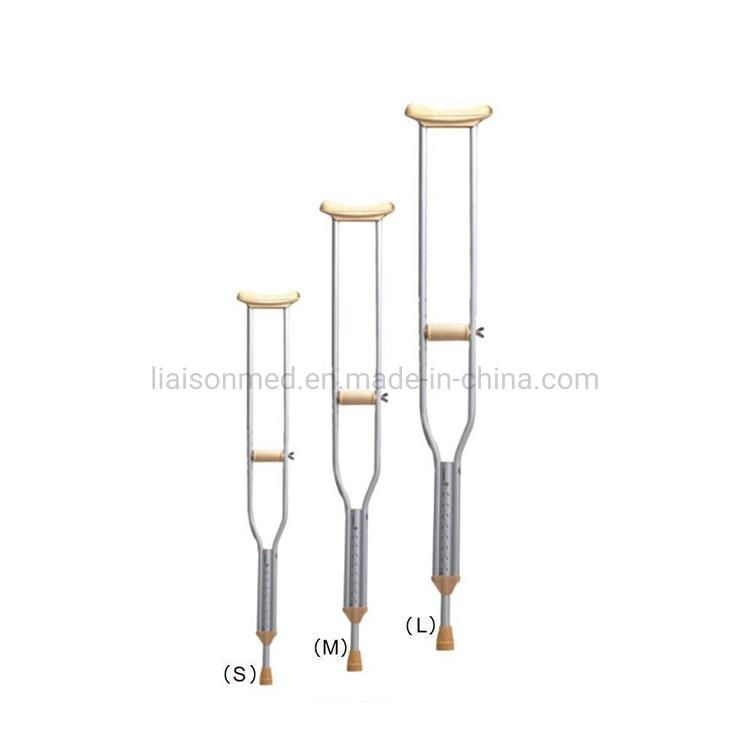 Mn-Gz001 China Manufacture Aluminium Height Adjustable Underarm Hand Cane