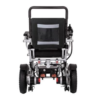 Foldable Electric Four - Wheel Medical Wheelchair with LED Lights