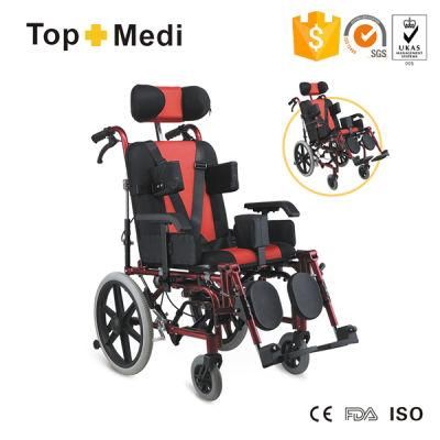Topmedi High End Reclining High Back Wheelchair for Children