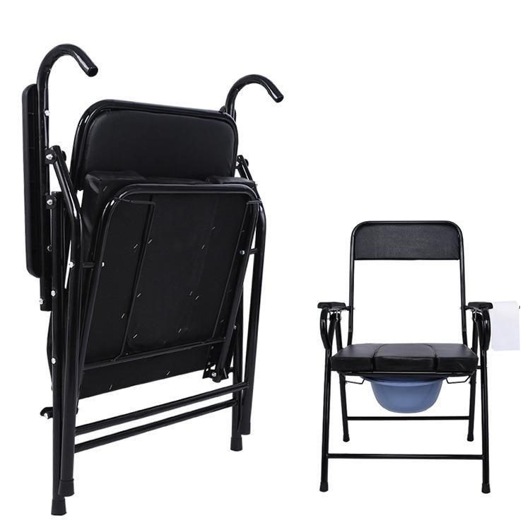 Beautiful Customized Brother Medical Wheelchair Toilet with Bedpan Commode Chair Cheap Price