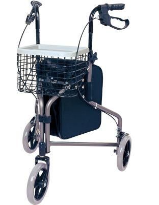 Multifunctional Outdoor Rollator Walker with Seat for Adults