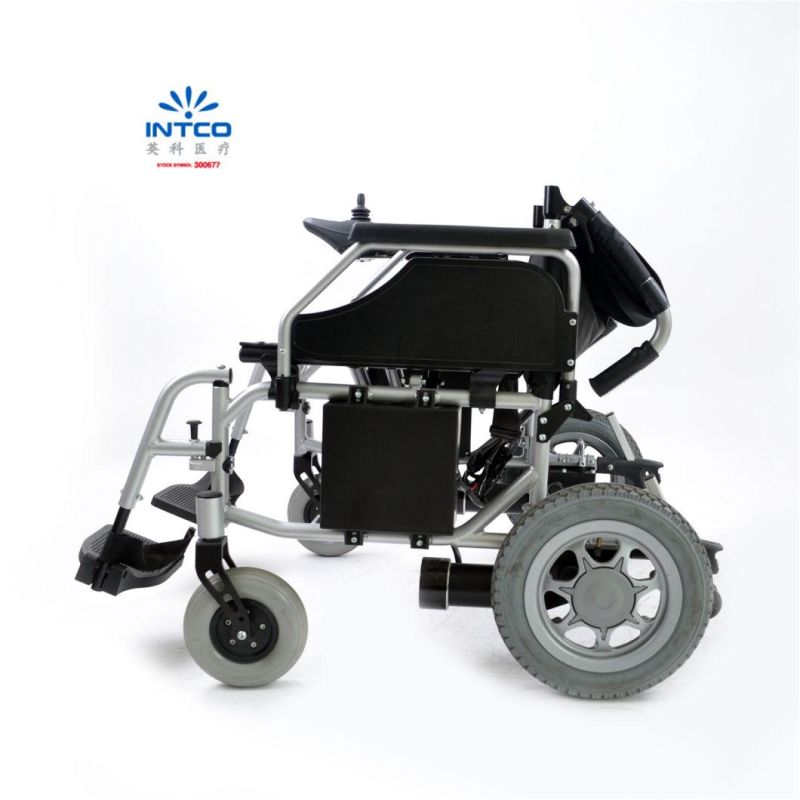 24" Large Seat Width Aluminum Easy Folding Electric Wheelchair