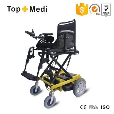 Handicapped Steel Electric Wheelchair with Powered Lifting Seat