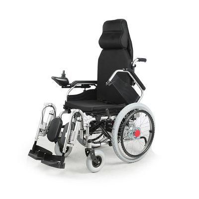 Cheap Price High Back Folding Electric Wheelchair Medical Equipment