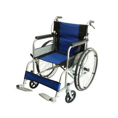 Best Selling Simple Detachable Travel Folding Handicapped Light Weight Wheelchair