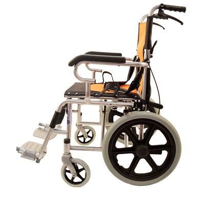 Medical Products Aluminum Folding Head Aid Manual Wheelchair for Elderly People