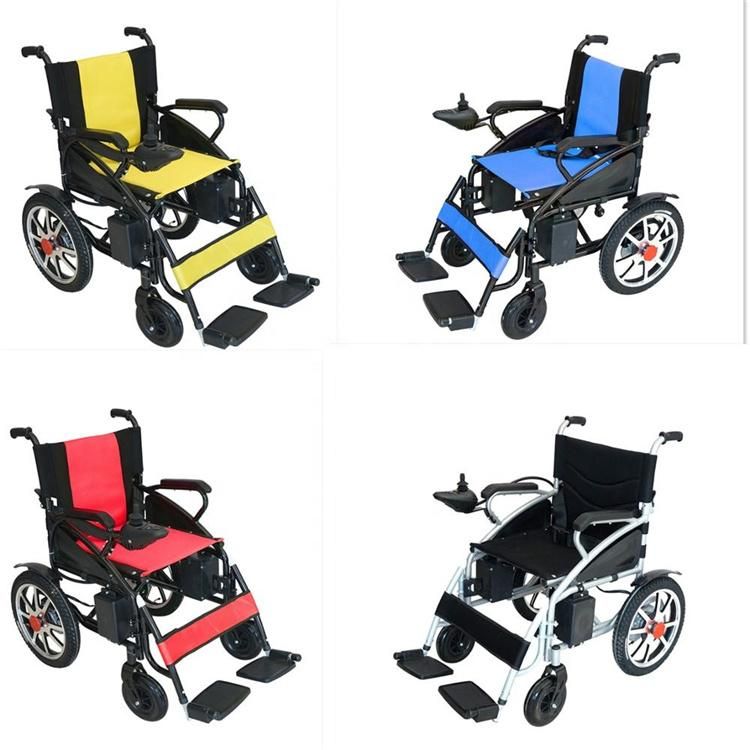 Amazon Hot Sale Folding Electric Wheelchair for Disabled