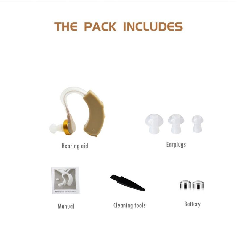 Wholesale Ear Hearing Aid Battery Audiphone Adjustable Deaf-Aid Hearing Aid